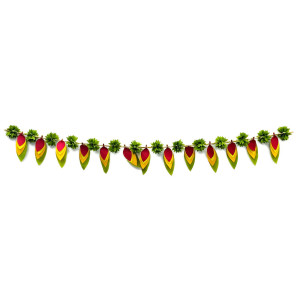 Artificial Mango Leaf Toran – Multicolor Floral Design (3.5 to 4 Feet)